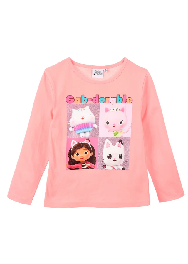 Ada & Ted Gabby's Dollhouse Gab-dorable Kids Long Sleeve Top (3-8 Years)