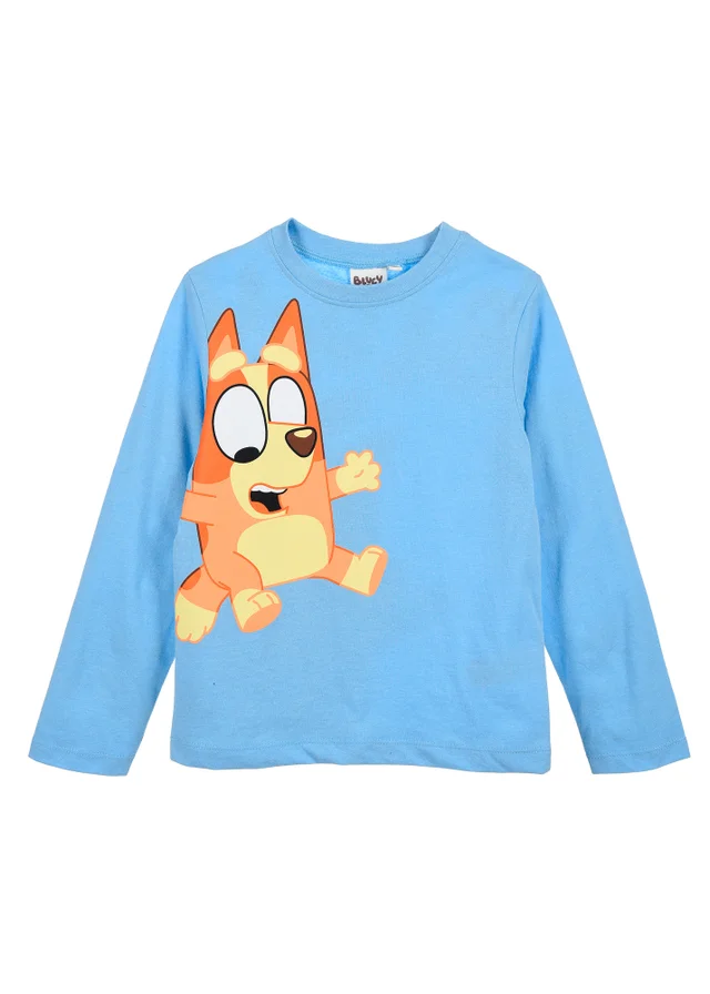 Ada & Ted Bluey Bingo Kids Blue Long Sleeve Top (3-6 Years)