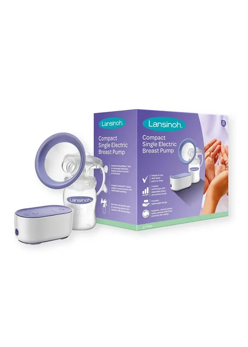 Lansinoh Clear Compact Electric Breast Pump - One Size Image 1