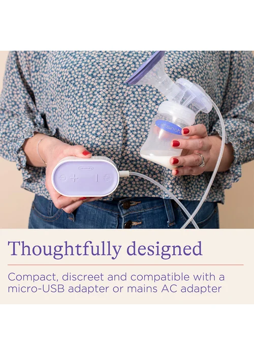 Lansinoh Clear Compact Electric Breast Pump - One Size Image 2
