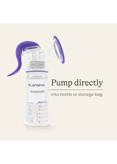 Lansinoh Clear Manual Breast Pump - One Size Image 4