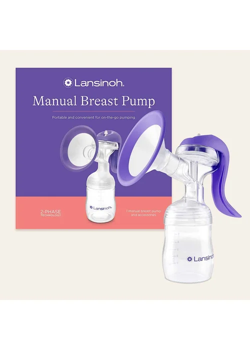 Lansinoh Clear Manual Breast Pump - One Size Image 1