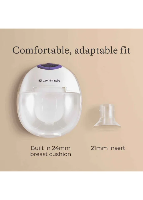 Lansinoh Clear Wearable Single Breast Pump - One Size Image 3