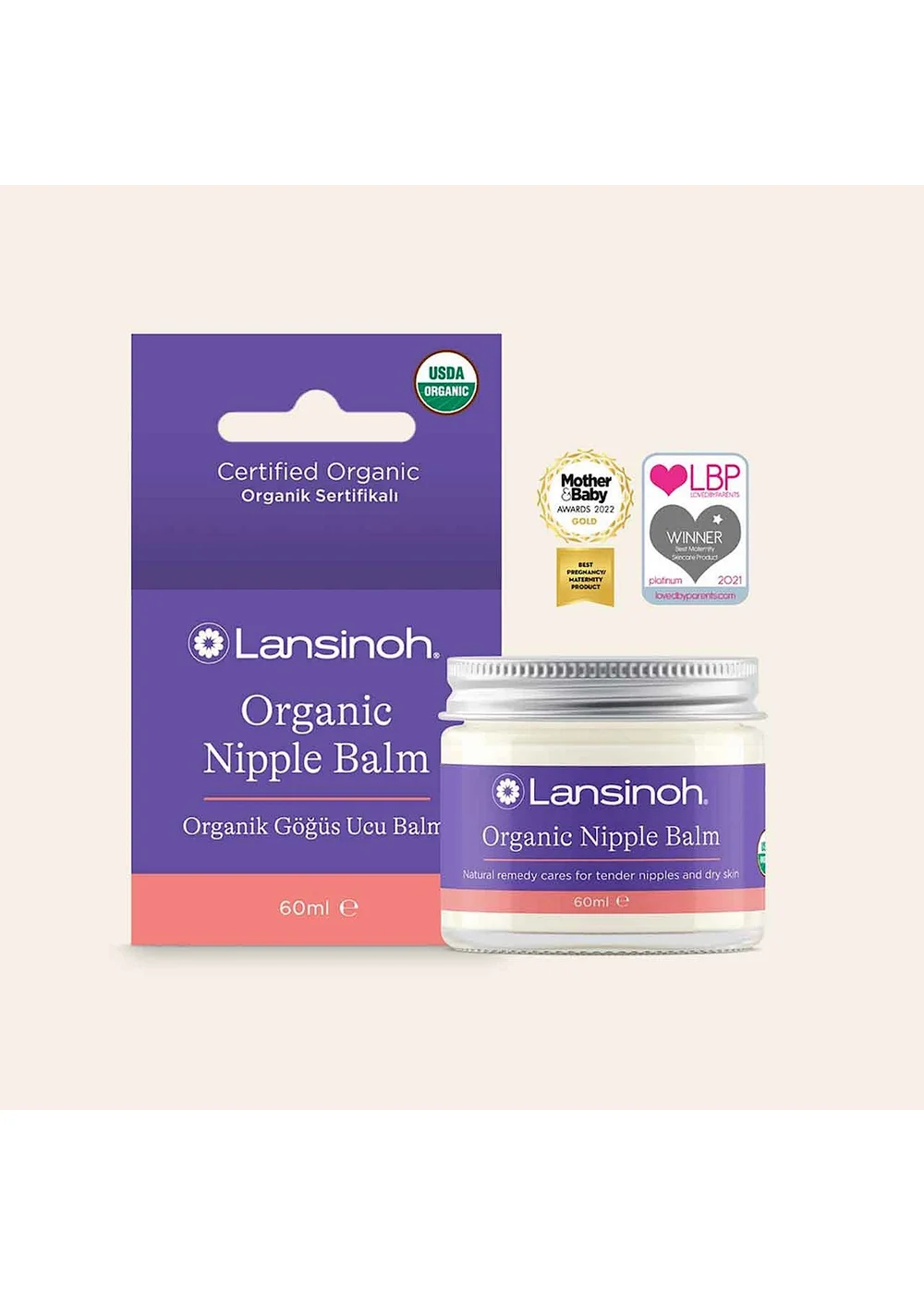 Lansinoh Clear Organic Nipple Balm - One Size Image 1