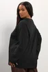 Yours Curve Black Seam Detail Skater Top - Size 18 Clothing Image 3