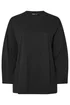Yours Curve Black Seam Detail Skater Top - Size 18 Clothing Image 5