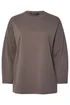 Yours Curve Mocha Brown Seam Detail Skater Top - Size 22-24 Image 5