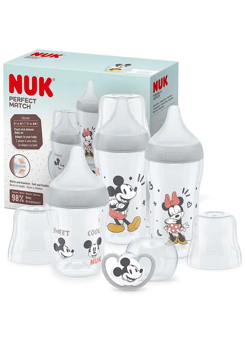 NUK Clear Perfect Match Starter Kit - Mickey Mouse - One Size Image 1
