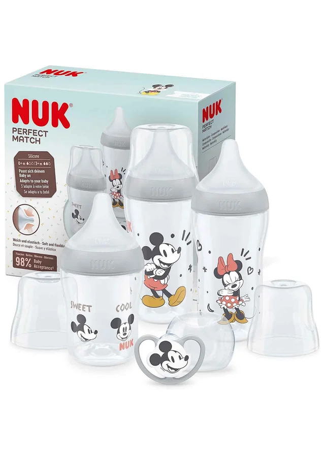 NUK Clear Perfect Match Starter Kit - Mickey Mouse
