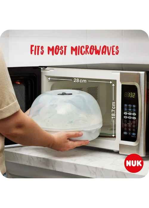 NUK White Microwave Express Plus Steriliser - One Size Image 4