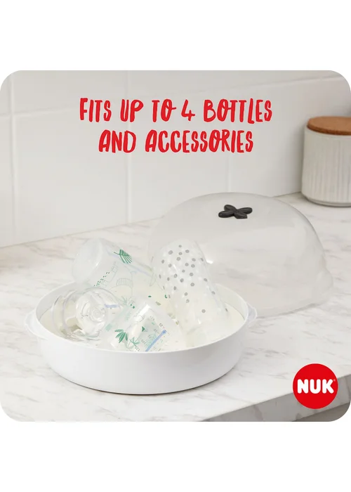 NUK White Microwave Express Plus Steriliser - One Size Image 3