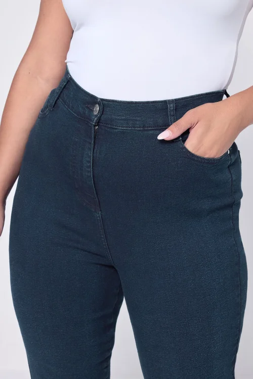 Yours Blue Ava Stretch Skinny Jeans - 22/L30 Image 4