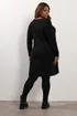 Yours Curve Black Ribbed Tunic Mini Dress - 30-32 Image 4
