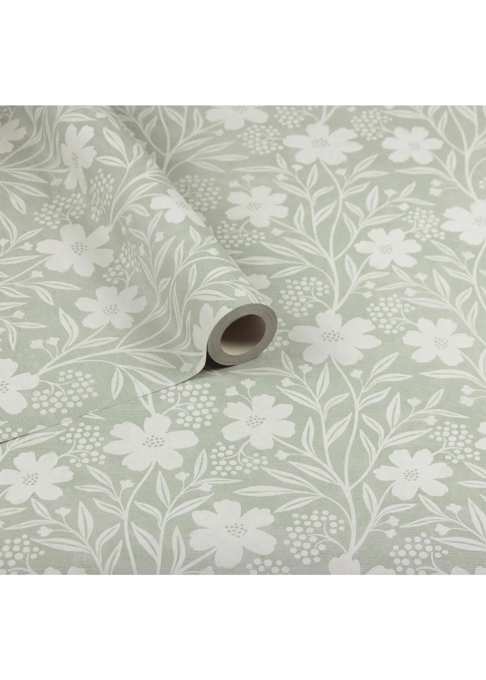 Arthouse Berry Floral Sage Wallpaper - One Size Image 2