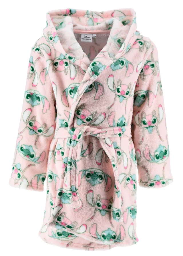 Ada & Ted Disney Stitch Face Pattern Kids Dressing Gown (3-8 Years)