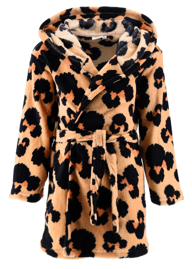 Ada & Ted Disney Minnie Mouse Leopard Kids Dressing Gown (3-8 Years)