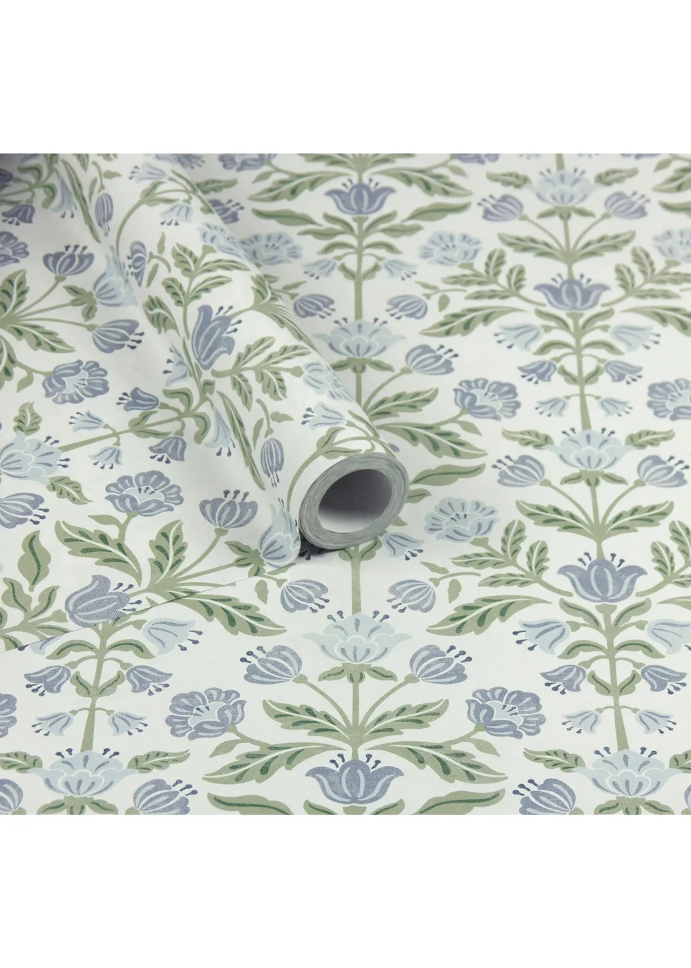 Arthouse Modern Floral Damask Blue / Green Wallpaper - One Size Image 2