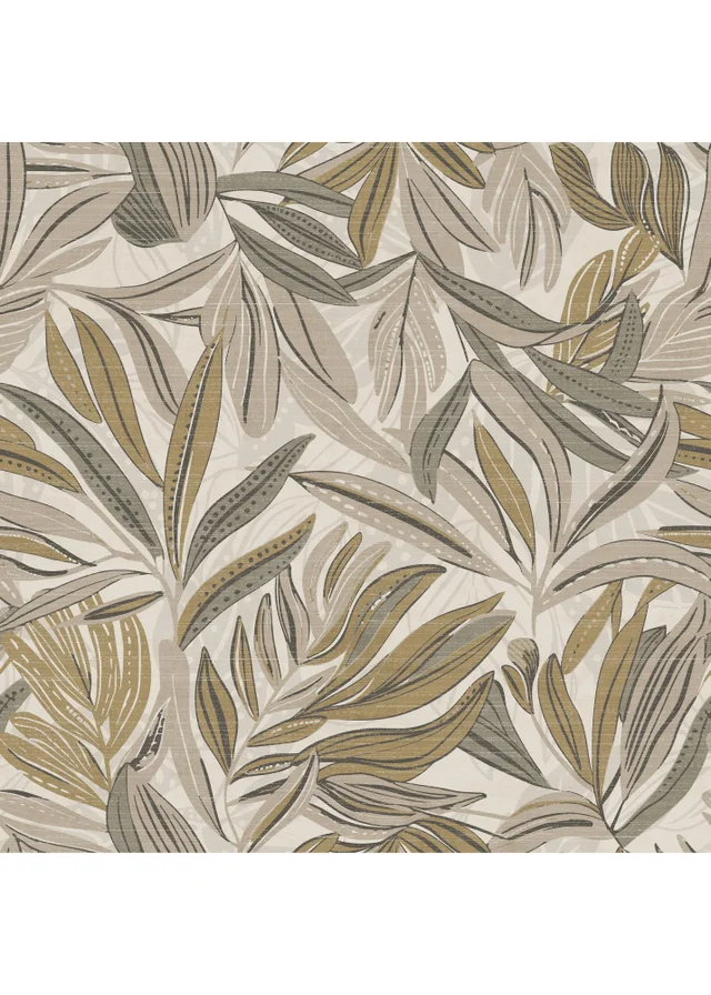 Arthouse Graphic Tropical Leaf Neutral Wallpaper