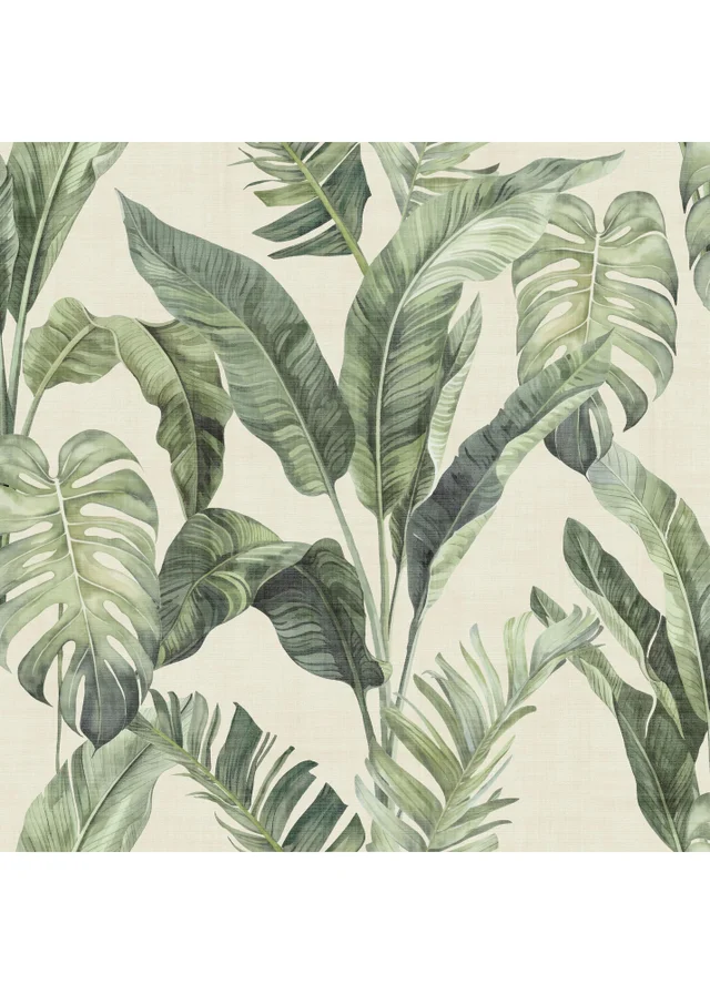 Arthouse Palm Springs Natural Green Wallpaper
