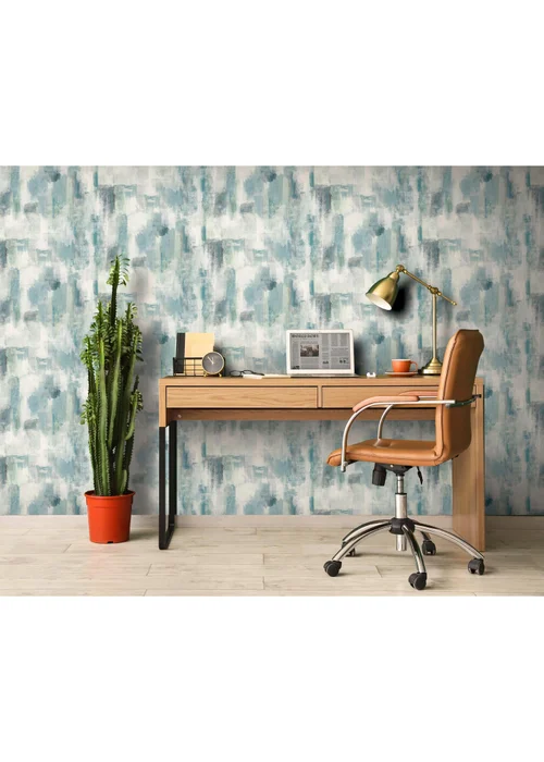 Arthouse Painterly Pattern Blue Wallpaper - One Size Image 3