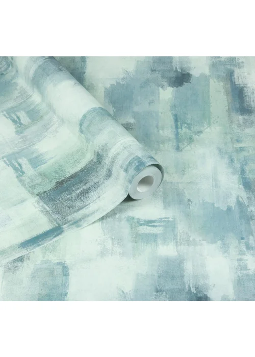 Arthouse Painterly Pattern Blue Wallpaper - One Size Image 2