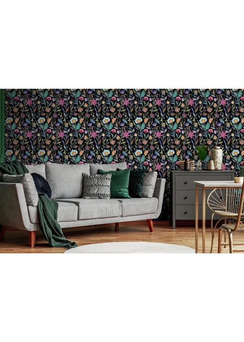 Arthouse Lush Paradise Black Wallpaper - One Size Image 4