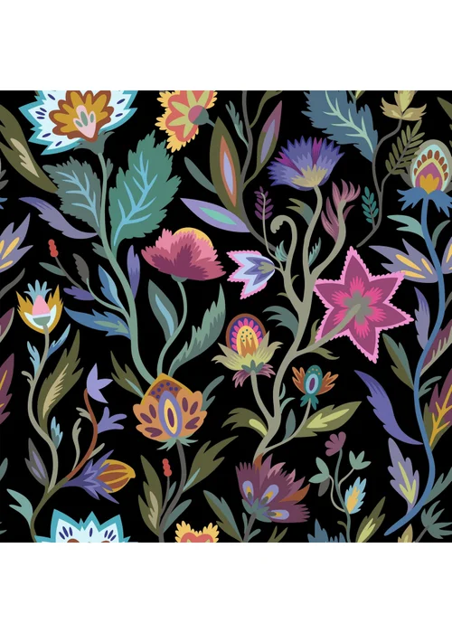 Arthouse Lush Paradise Black Wallpaper - One Size Image 1