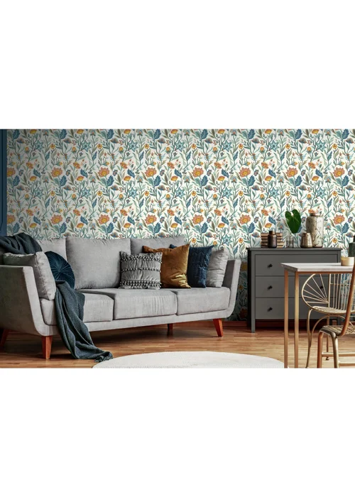 Arthouse Lush Paradise Blue Wallpaper - One Size Image 4