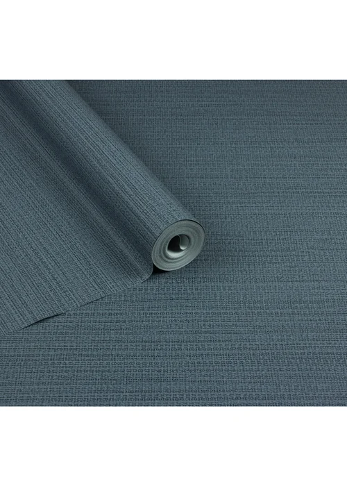 Arthouse Raffia Texture Blue Wallpaper - One Size Image 2