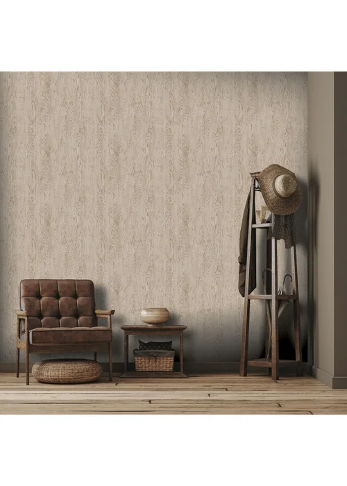Arthouse Wood Grain Neutral Wallpaper - One Size Image 3