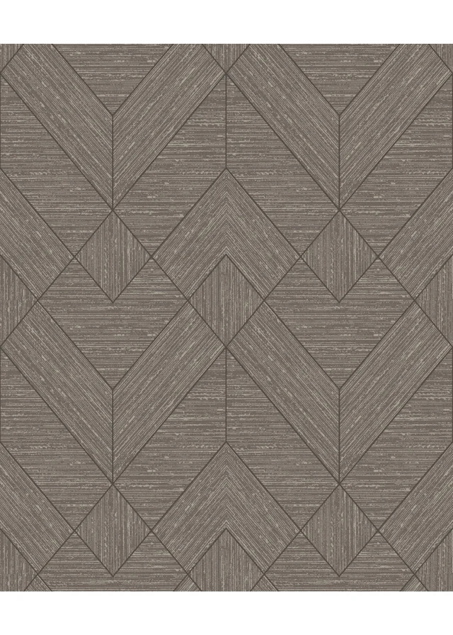Arthouse Wood Grain Geo Charcoal / Gold Wallpaper