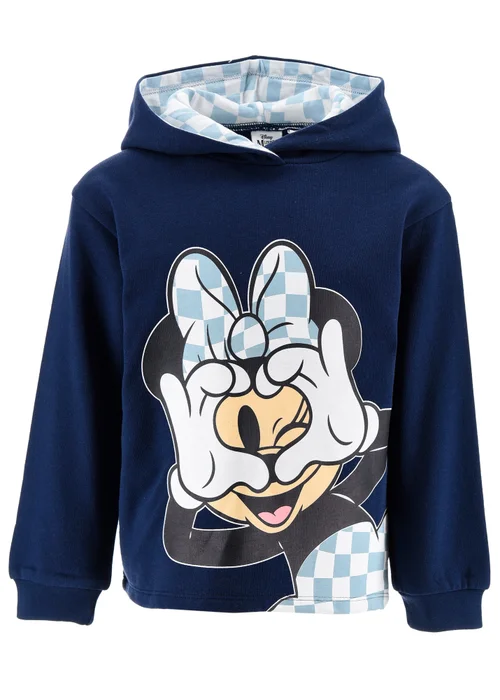 Ada & Ted Disney Minnie Mouse Bow Kids Navy Hoodie (3-8 Years) - 3 Yrs Image 1