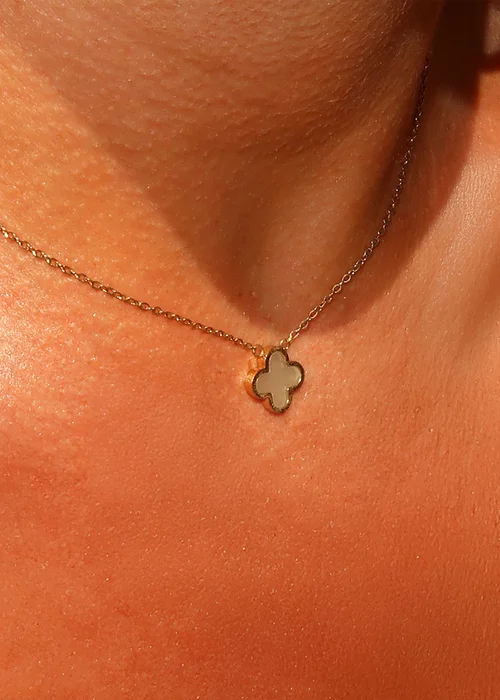 Say It With Yellow Gold Jade Crystal Clover Gift Set - One Size Image 2