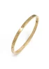 Say It With Yellow Gold 11:11 Bangle - One Size Image 1