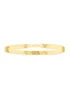 Golden Moments Sterling Silver Gold Plated Triple Herringbone Bracelet - One Size Image 1