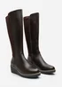 Where's That From Journey Brown Knee High Wedge Boot - Size 6 Image 3