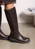 Where's That From Journey Brown Knee High Wedge Boot - Size 6 Image 1