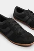 Yours Black Low Retro Stripe Trainers In Extra Wide Fit - 7 Extra Wide Image 5