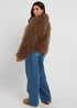 Urban Bliss Brown Mongolian Faux Fur Jacket - 10 Image 4