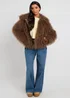 Urban Bliss Brown Mongolian Faux Fur Jacket - 10 Image 1