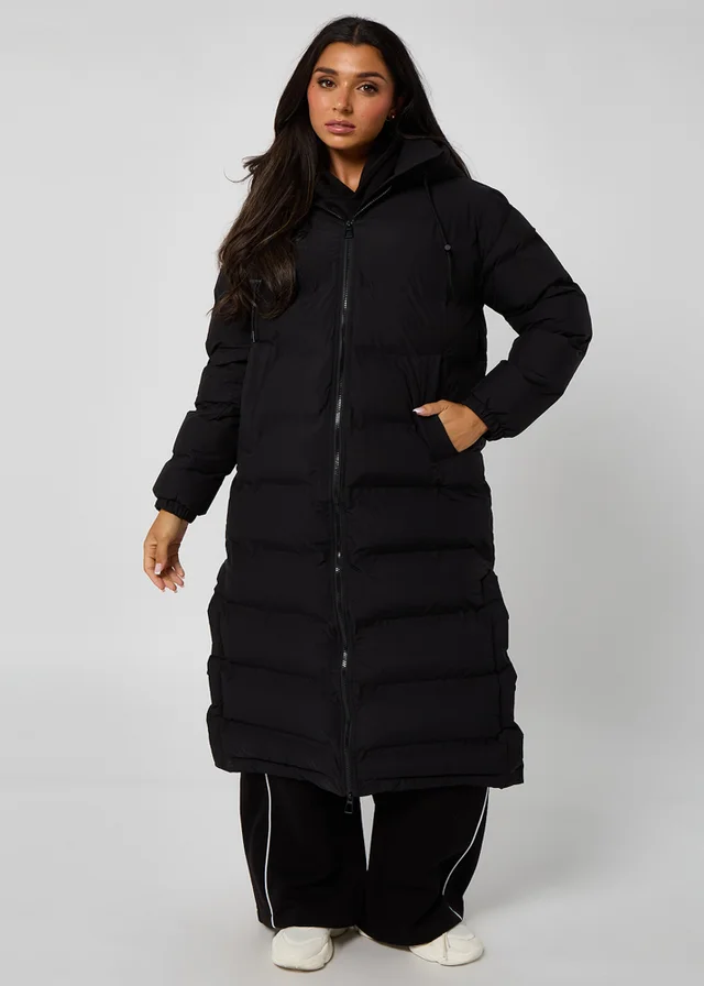 Urban Bliss Black Heatseal Maxi Puffer Coat