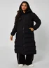 Urban Bliss Black Heatseal Maxi Puffer Coat - 8 Image 1