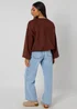 Urban Bliss Chocolate Suede Bubble Hem Jacket - 16 Image 4