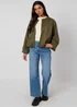 Urban Bliss Khaki Suede Bubble Hem Jacket - 12 Image 3