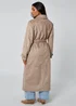 Urban Bliss Stone Suede Trench Coat - 12 Image 4