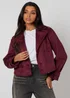 Urban Bliss Plum Cropped Suede Trench - 12 Image 2