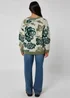 Urban Bliss Green Floral Chunky Cardigan - Large Image 4