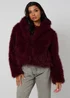Urban Bliss Burgundy Faux Fur Jacket - 16 Image 2