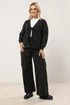 Yours Black Bow Tie Front Cardigan - Size 26-28 Image 2