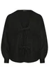 Yours Black Bow Tie Front Cardigan - Size 26-28 Image 5